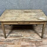 Louis XVI period desk in stripped wood circa 1800