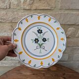 MBFA Pornic wall plate Hand painted Uranie model floral decoration