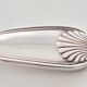 Butter knife, silver-plated metal.