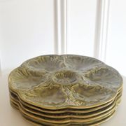 6 oyster plates Gien