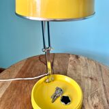 Vintage folding lamp (GEI brand), yellow colour, 70s table lamp