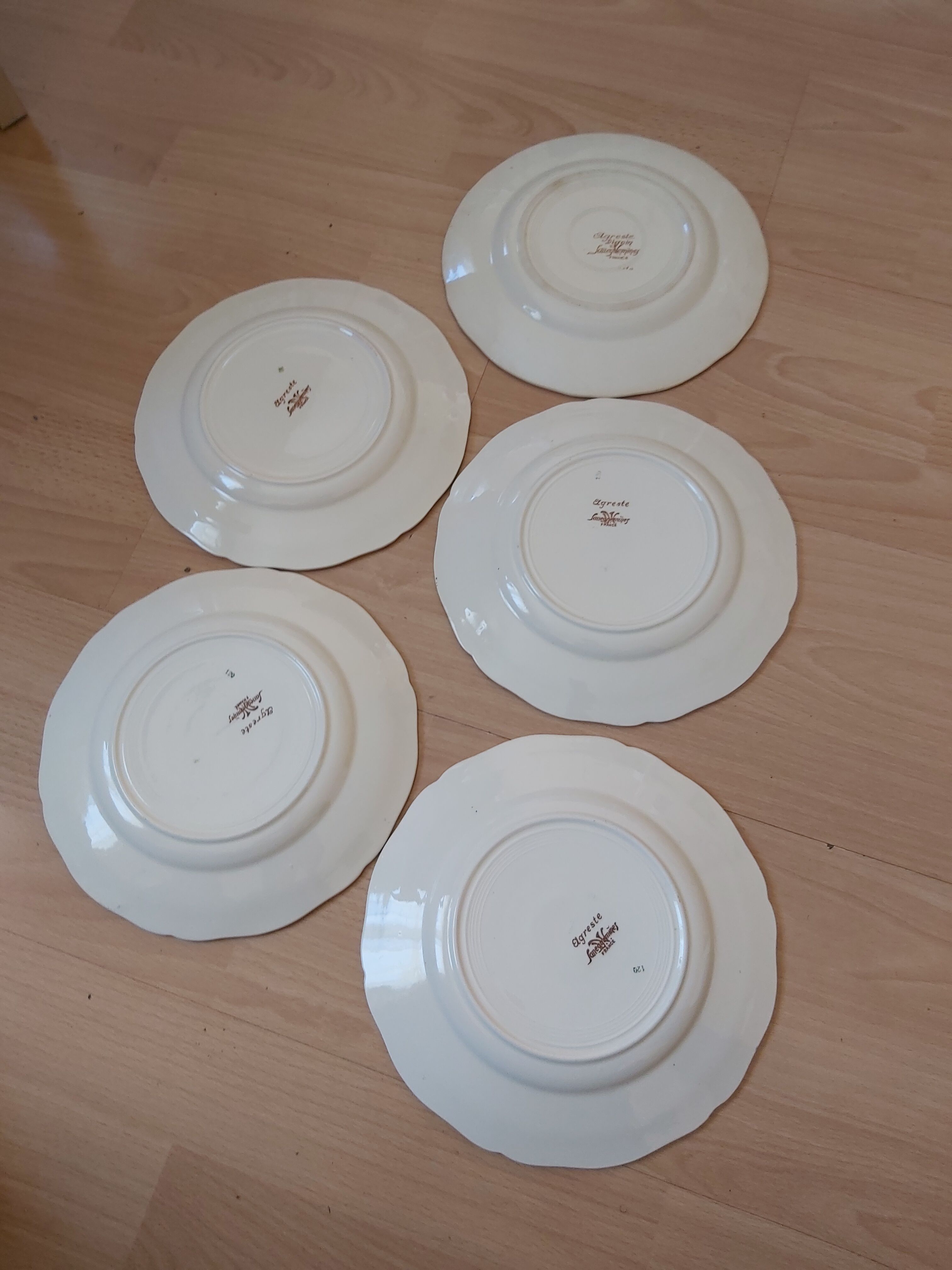 Assiettes alsaciennes creuses Agreste