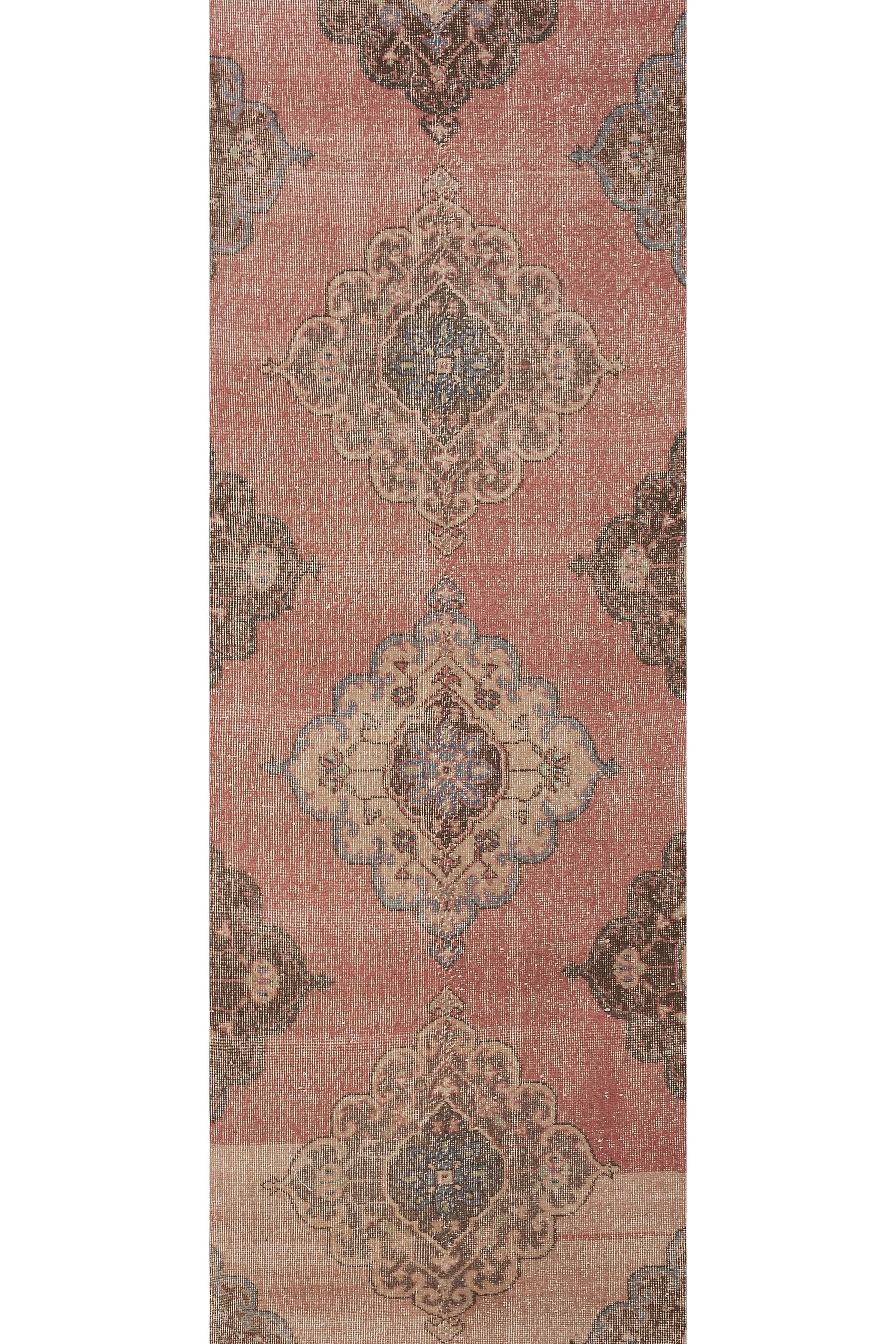 Vintage Turkish Oushak Rug Handwoven 85x740 cm