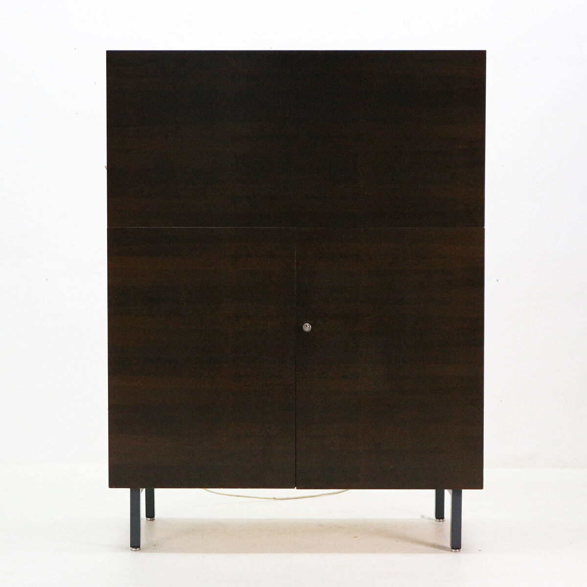 Writing desk, dark walnut stained 1960
