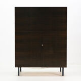 Writing desk, dark walnut stained 1960