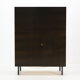 Writing desk, dark walnut stained 1960