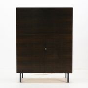 Writing desk, dark walnut stained 1960