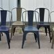Set of 6 Tolix garden chairs
