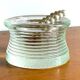 Vintage glass paperweight tray
