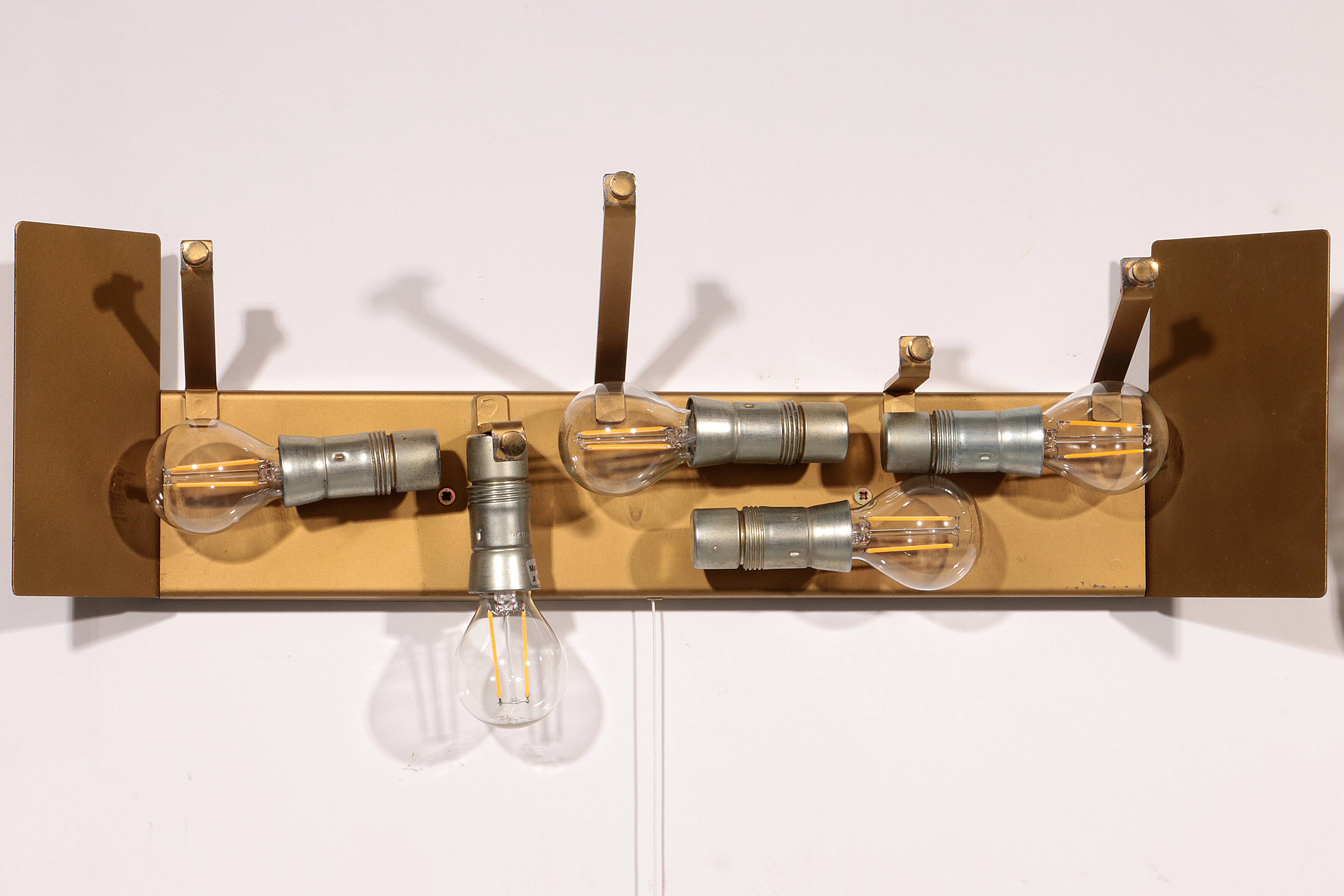 J.T. Kalmar Midcentury Ice Glass Wall Sconces Austria 1960