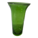 Vintage green glass vase – flared neck – 1960s/70s
