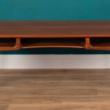 Retro Teak 1960s Danish Midcentury Long Coffee Table