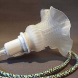 Opaque glass corolla lamp - switch socket