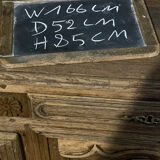 Washed oak sideboard