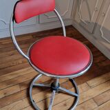 Vintage 70s Art Deco Jazz Style Stool Seat