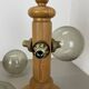 Large Organic Sculptural PINE Wooden Table Light by Temde Lights, Germany 1