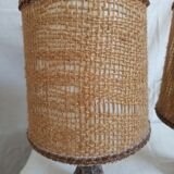 Pair of Courjault ceramic lamps