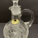 Small carafe in cut crystal