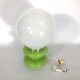Stilux Milano, large green murano glass table lamp from 60s
