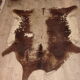 Tanned cowhide from the 70s - 77x95cm