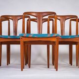 Juliane chairs by Johannes Andersen for Uldum Furniture, Denmark, 1960s, Set of 6