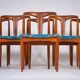 Juliane chairs by Johannes Andersen for Uldum Furniture, Denmark, 1960s, Set of 6