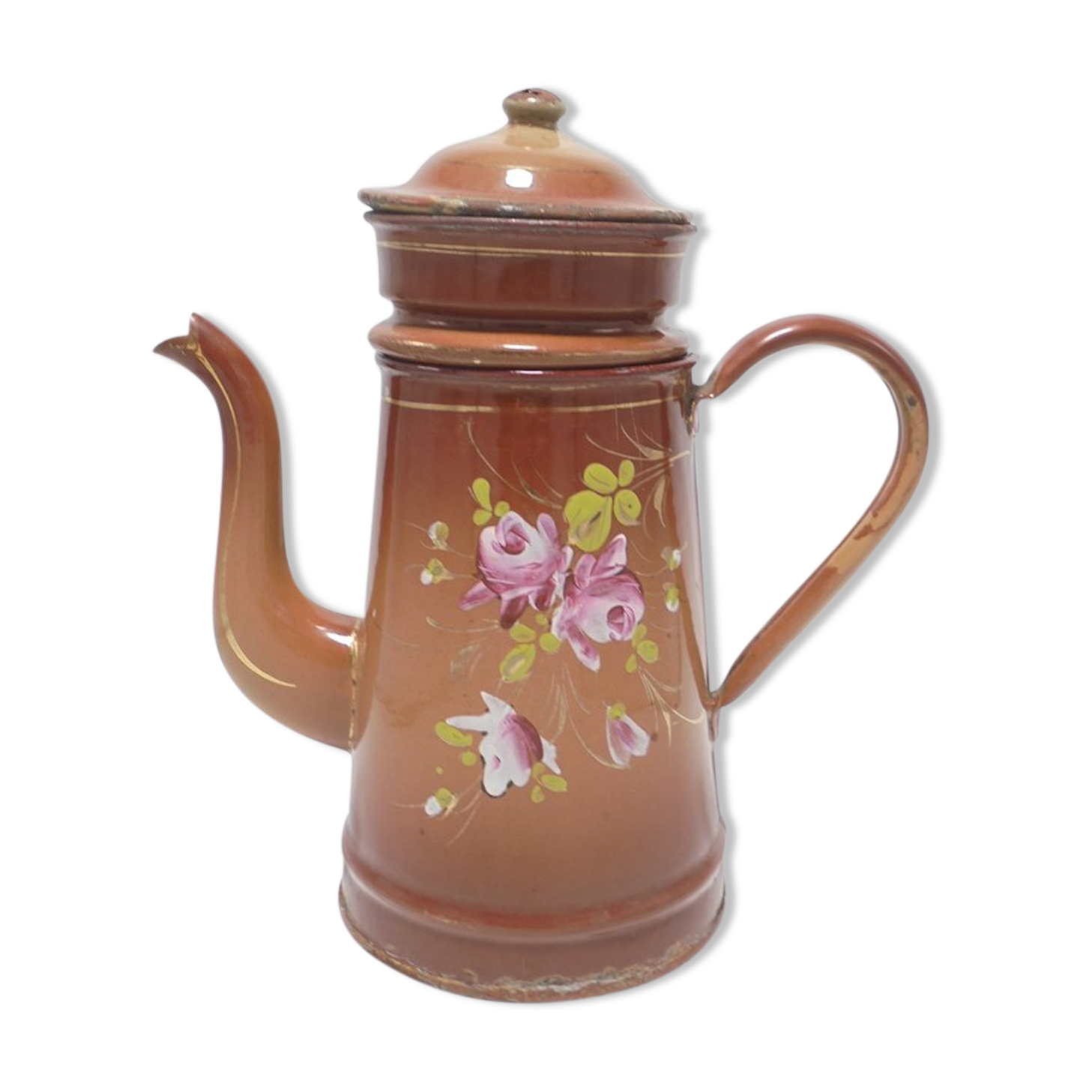 Cafetière en tôle émaillée