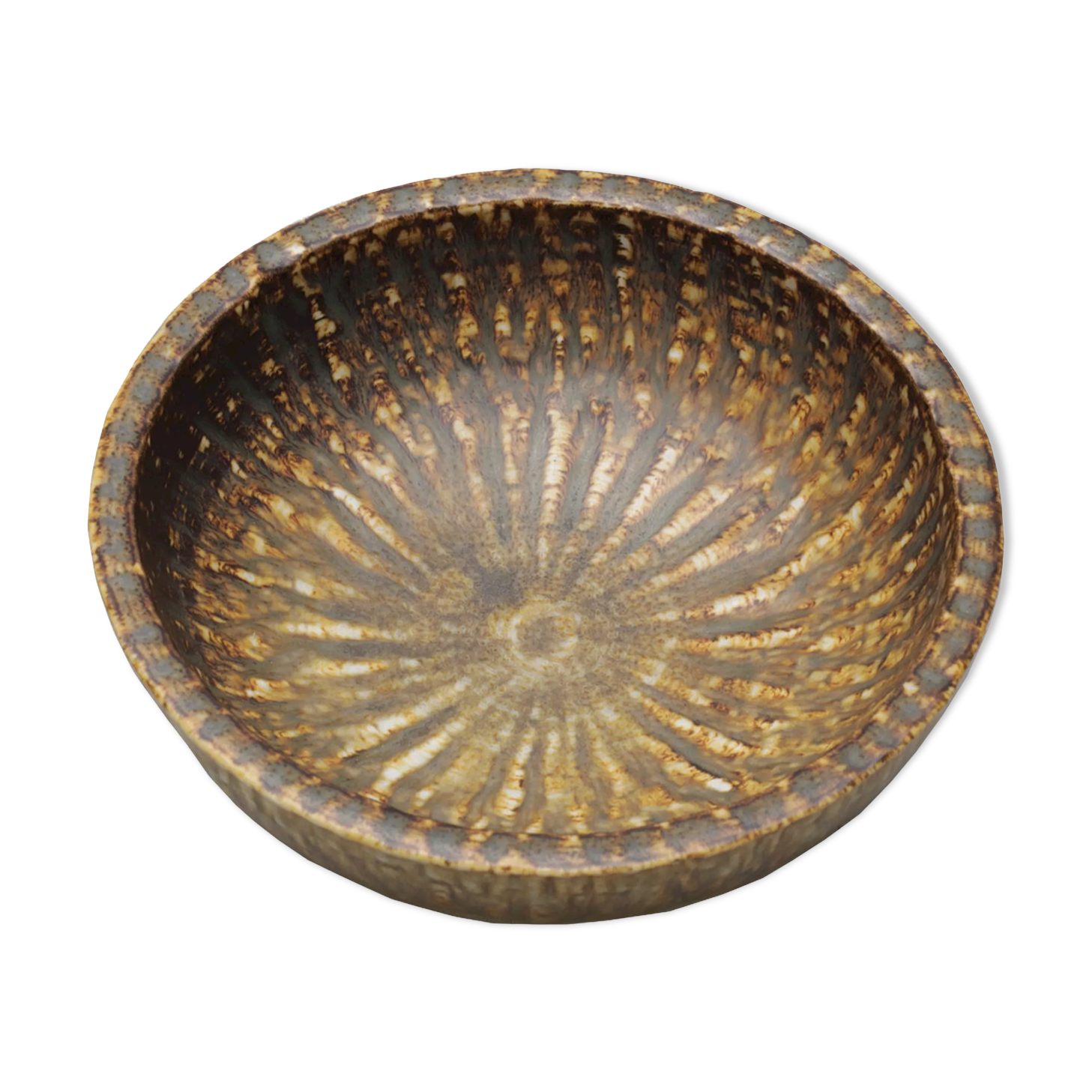 Ceramic bowl gunnar nylund. stoneware, rörstrand, 1950s.