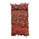 Colorful Boucherouite Moroccan rug - 64 x 119 cm