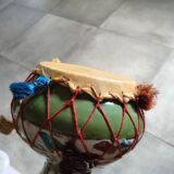 Ethnic vase pompoms
