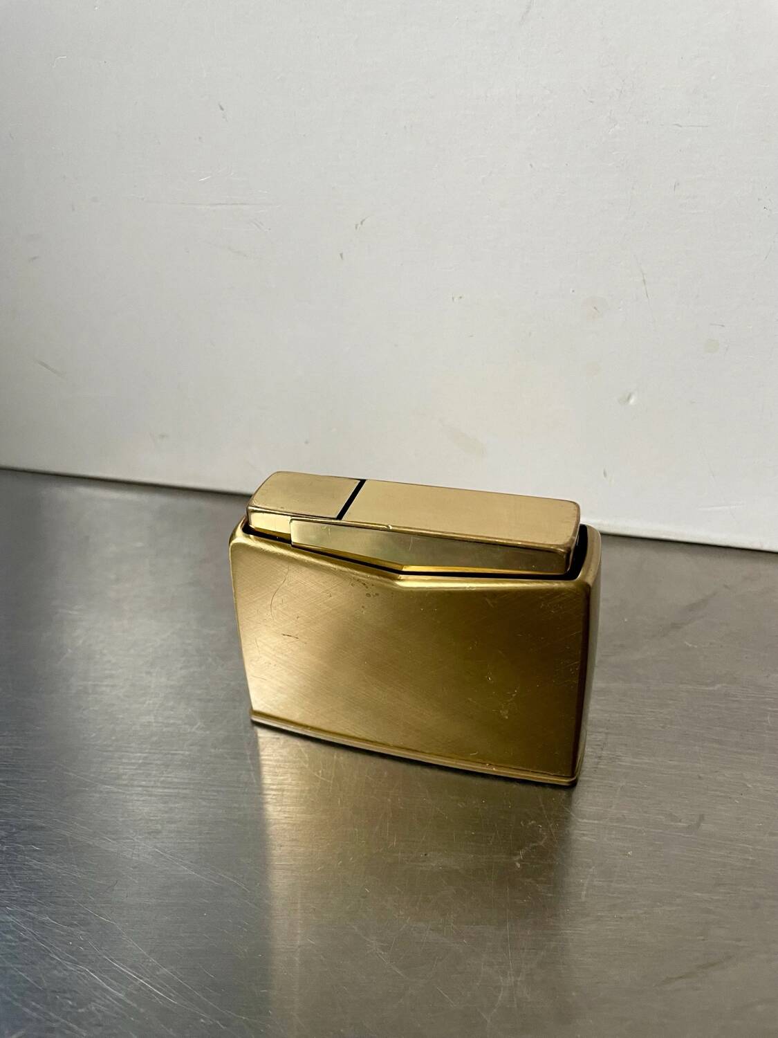 Vintage metal table lighter designed by sigvard bernadotte