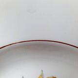 Old mismatched earthenware soup plates