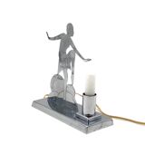 Art Déco Charleston Dancer cubist Table Lamp, LW Paris France, circa 1930