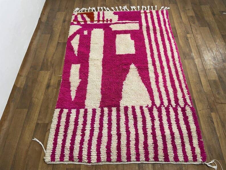 Authentic handmade Moroccan rug size 1.5/3 m