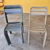 Lot of 6 garden chairs made of steel.
