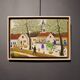 Naive painting by Jean Lagru, 1974