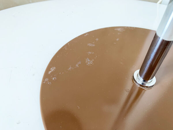 Lampe de table piccolo brown and chrome par Lyfa du Danemark, années 1970