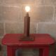 Pied de lampe en chêne années 50