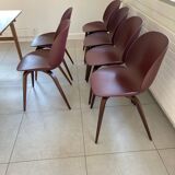 Lot de 6 chaises Gubi Beetle