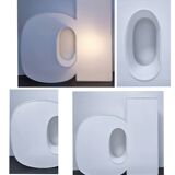 Letter lamp "D" plexiglass 80s