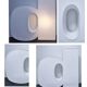 Letter lamp "D" plexiglass 80s