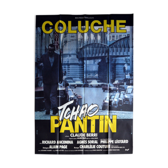 Affiche cinéma originale "Tchao Pantin" Coluche