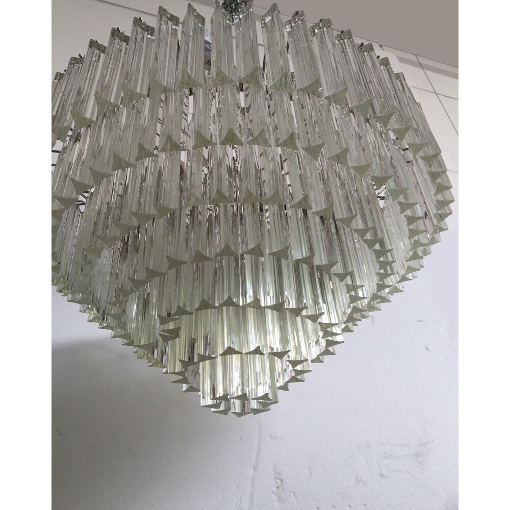 Triedro murano glass chandelier