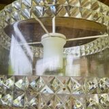 Vintage plexiglass pendant light, circa 1970s