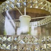 Vintage plexiglass pendant light, circa 1970s