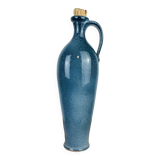Blue ceramic bottle vase 35 cm