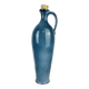Blue ceramic bottle vase 35 cm