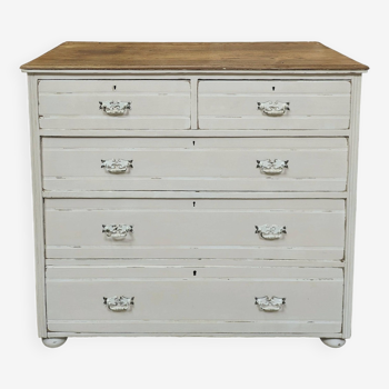 Old English chest of drawers with Gusravian shabby chic patina