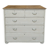 Old English chest of drawers with Gusravian shabby chic patina