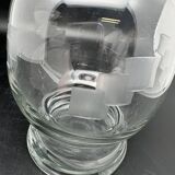 Carafe for strong alcohol with chiseled glass pattern – 1224d1